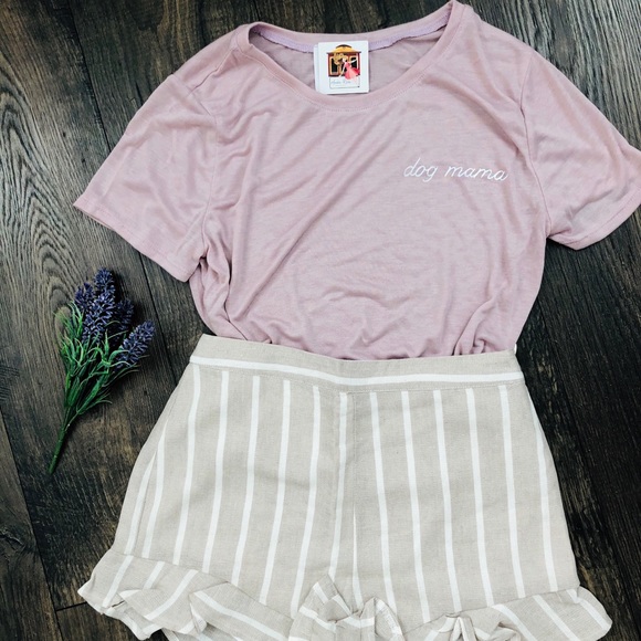 Dog Mama Dusty Pink Top - Picture 3 of 4